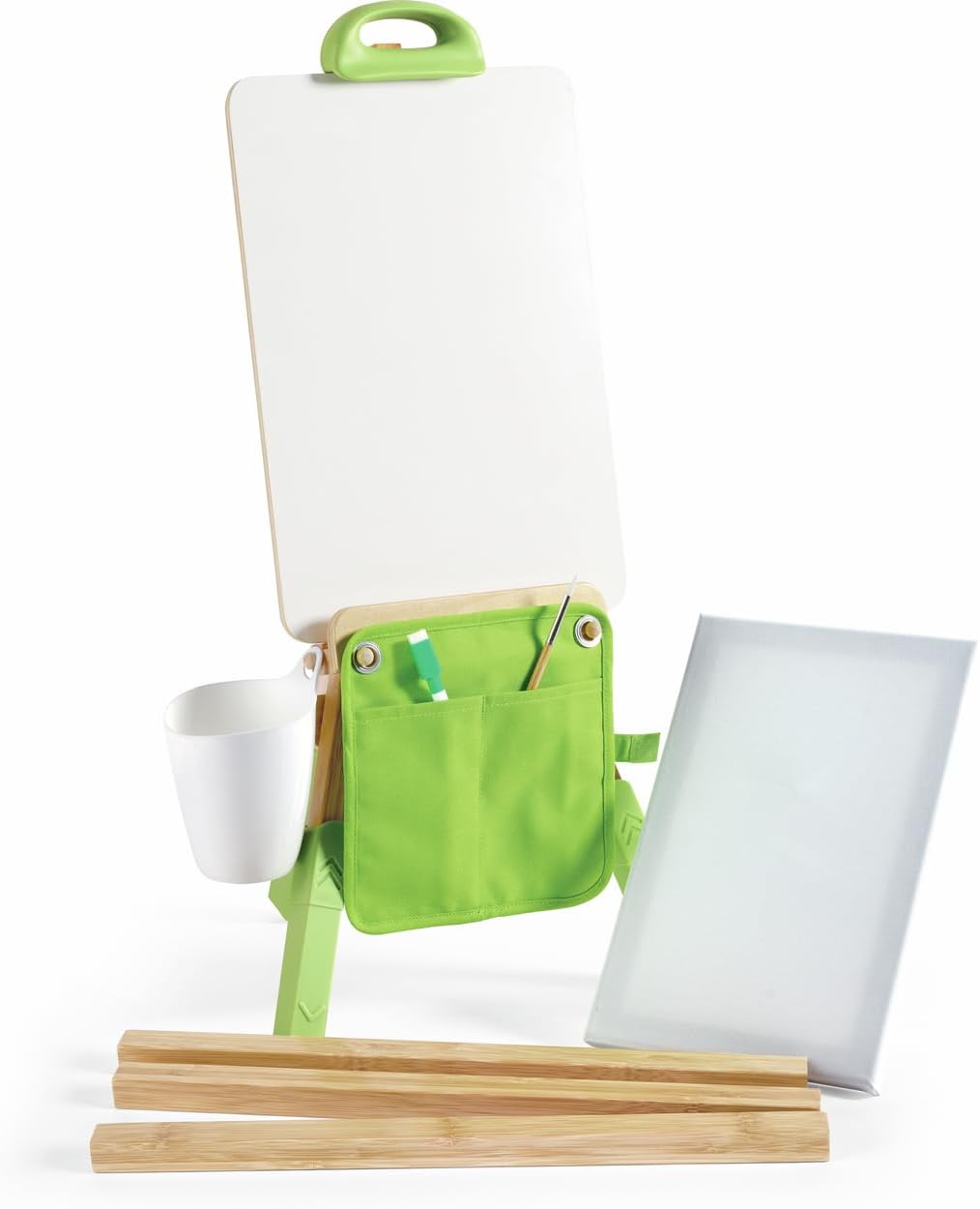 Fidtoy Set de Caballete de Bambú para Niños, Soporte de Dibujo Portátil