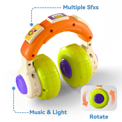 Juego de auriculares musicales y juguete de ratón Fidtoy Baby