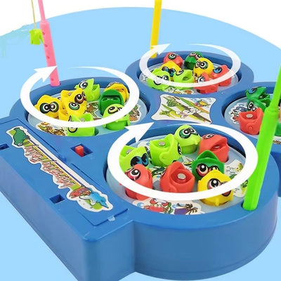 Jeu de pêche rotatif magnétique 4 joueurs - 390