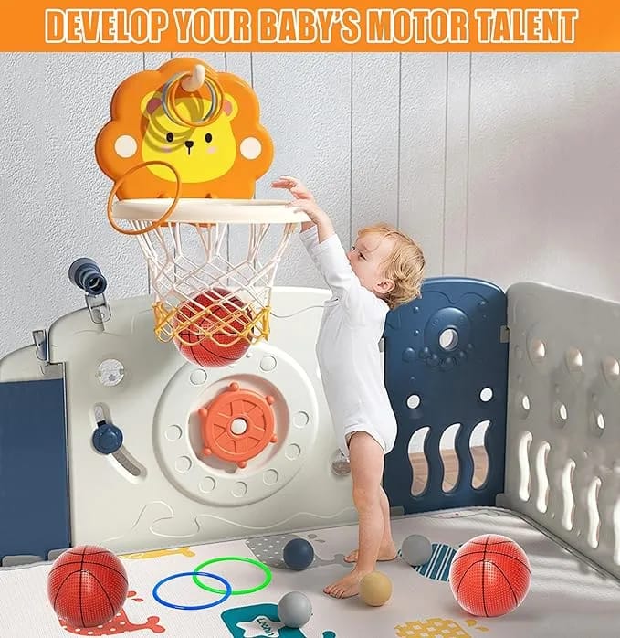 Juego de baloncesto divertido León para niños - 024