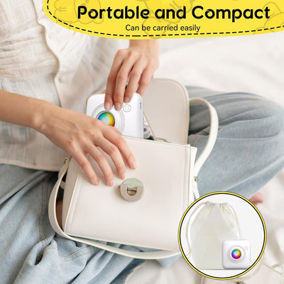Mini Imprimante Thermique Portable de Poche Bluetooth avec Lumière LED - X3