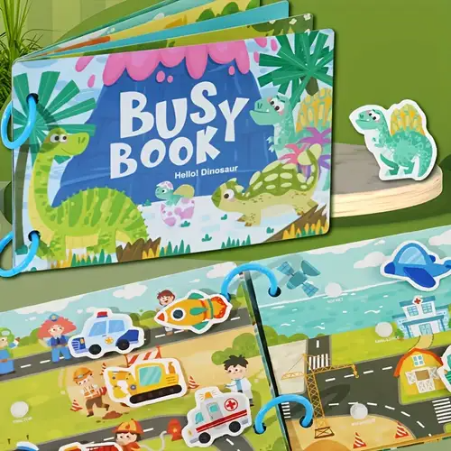 Livre d'activités Montessori Fidtoy pour tout-petits Apprentissage interactif Alphabet