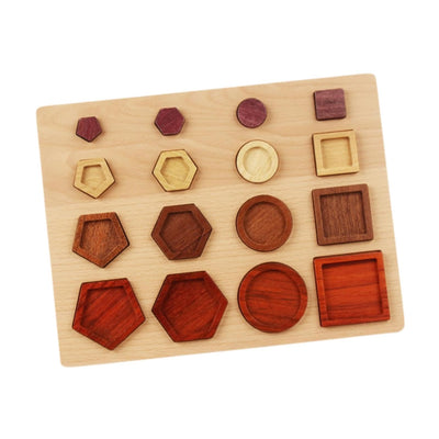 CALANDIS™ Puzzle en bois formes géométriques jouet Montessori pour garçons, filles et bébés | Jouets de développement pour bébés | Jouets pour bébés
