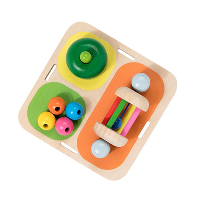 Juguetes sensoriales de tabla de actividades, entrenamiento de coordinación para bebés, regalos de viaje para niños
