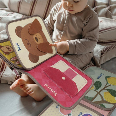 Fidtoy Stick & Learn Busy Book – Jouet d'activité interactif Montessori pour les tout-petits de 1 à 4 ans
