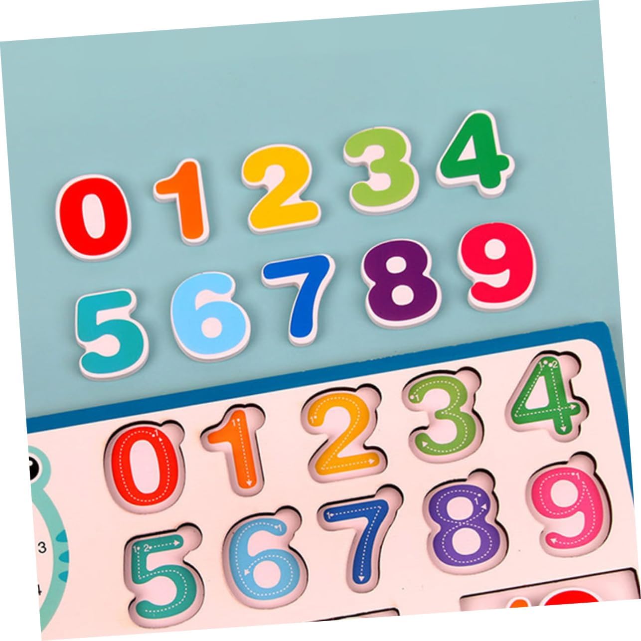 DECHOUS Jouet en bois d'apprentissage des mathématiques, jouet éducatif d'addition et de soustraction pour le développement de l'intelligence