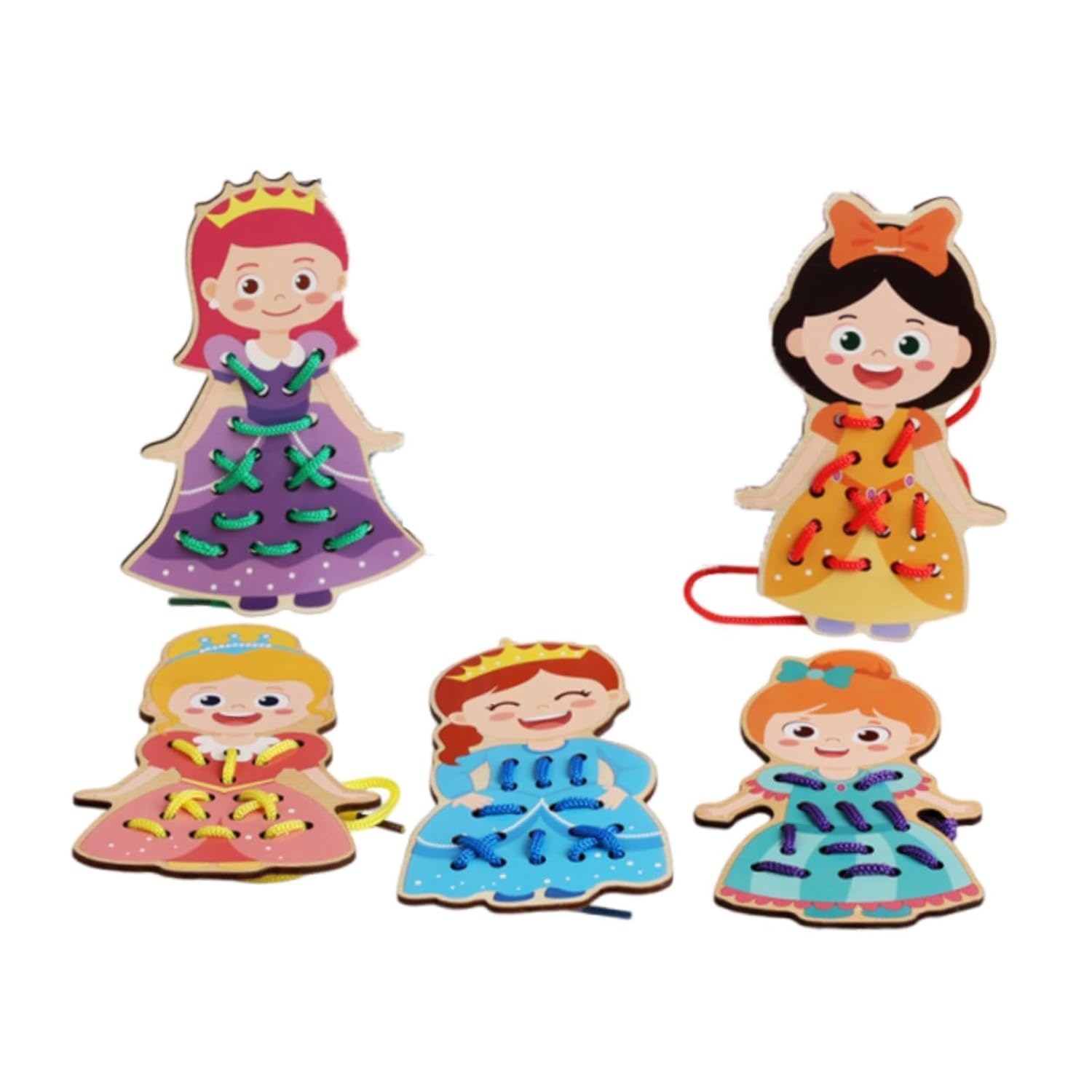 Cartes à lacer pour enfants d'âge préscolaire et jouets de motricité pour enfants Cartes à coudre en bois style C|Autres jouets éducatifs|Jouets et passe-temps