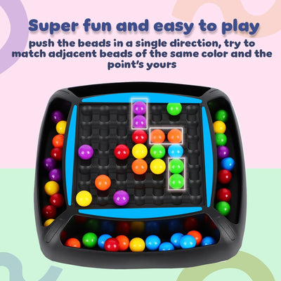 Jeu de société familial Fidtoy Colorful Ball Candy Crush Challenge pour enfants - Jeu de puzzle d'association de couleurs