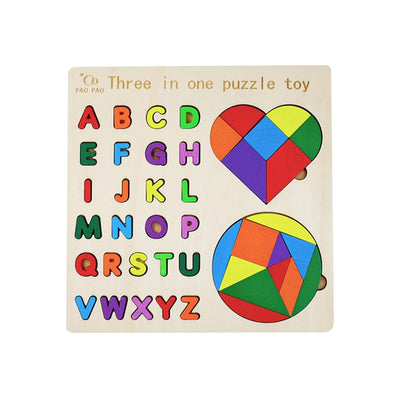 Puzzle Géométrique et Alphabet Montessori - 501