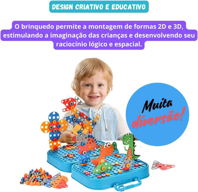 Juego de construcción con taladro/destornillador