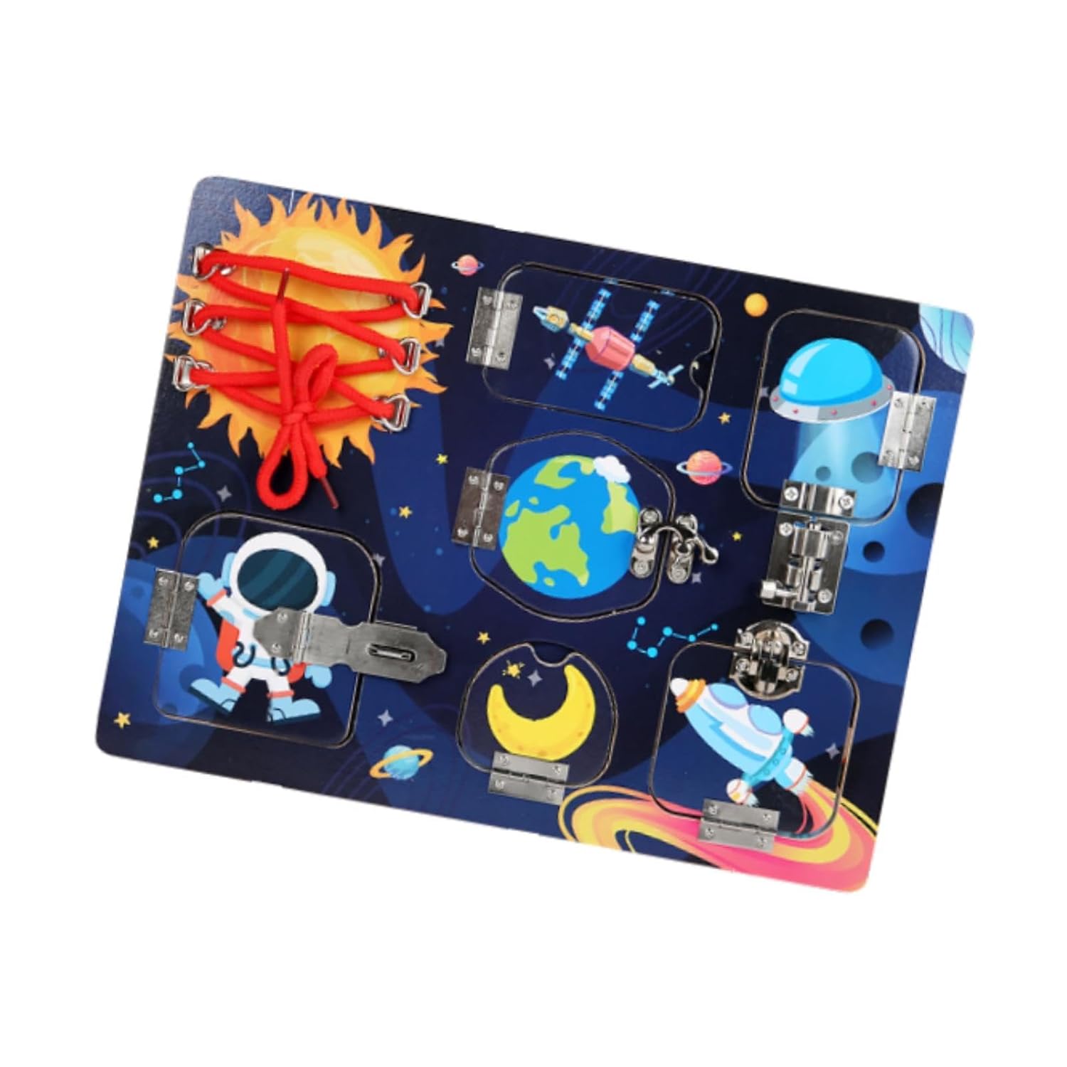 Cliquez pour voir la vue complète. Planche d'activités Montessori en bois ATORSE pour garçons, filles, enfants, cadeau d'anniversaire, espace.
