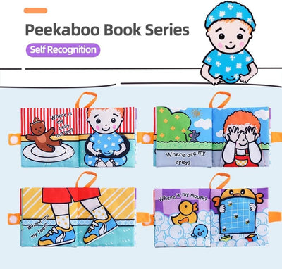 BOOK BOND Où est mon nombril ? Livre en tissu pour bébé et jeune enfant de 0 à 3 ans | Pages bruissantes pour le jeu sensoriel | Facile à transporter | Cadeau de premier anniversaire pour garçons et filles