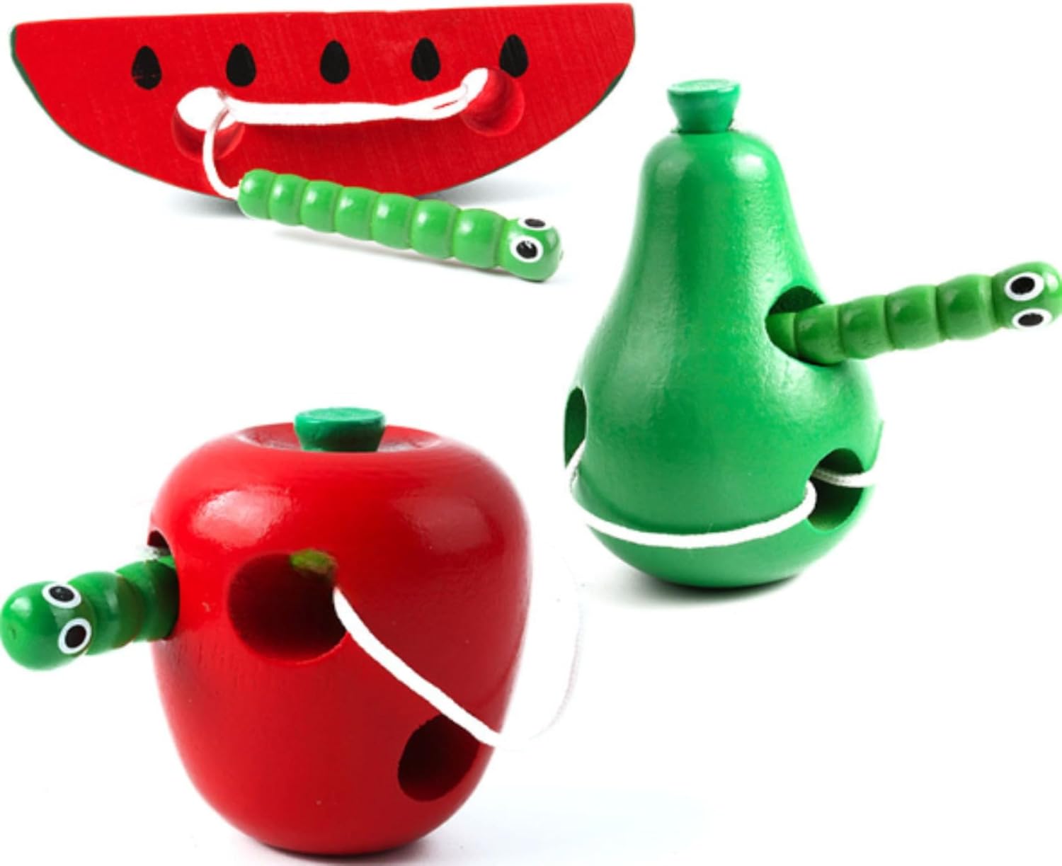 Jouets éducatifs en bois, Jouet à lacer, Jouet à lacer, Entraînement du bout des doigts, Capacité de coordination, Jouets en bois, 3 ans, Enfants, Fromage, Cadeau, Cadeau de naissance