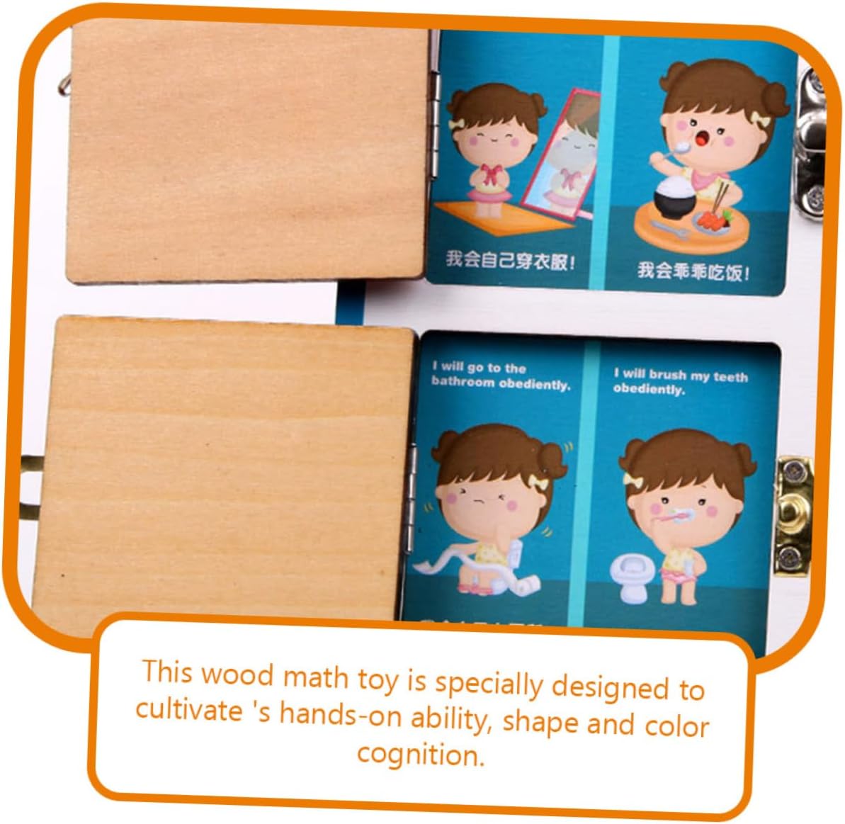 DECHOUS Jouet en bois d'apprentissage des mathématiques, jouet éducatif d'addition et de soustraction pour le développement de l'intelligence