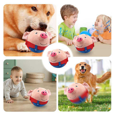 Fidtoy Active Moving Pet Plush Toy for Toddlers & Pets | Interactive Bouncing Sound Toy for Home Play