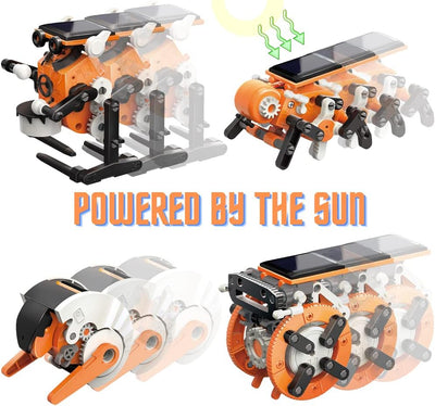Fidtoy Kit Robot Solaire 7 en 1 STEM pour Enfants, Jouet de Construction Robotique Solaire DIY, Kit Scientifique d'Ingénierie sur les Énergies Renouvelables, Âge 8+