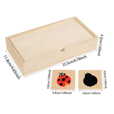 Lyla Wooden Shadow Puzzle Game Board Game for Boys Girls 3 4 5 Years Old Toddlers