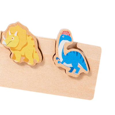 Juego de mesa de escritorio de juguete para emparejar rompecabezas para preescolares de 1 2 3+ años Dinosaurio