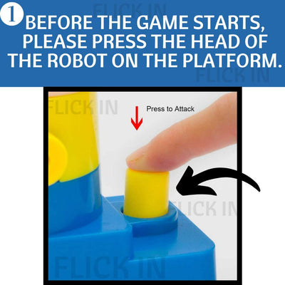 Fidtoy BattleBots Jeu de boxe robot de table pour enfants, jeu interactif de réaction en famille, pour soulager le stress