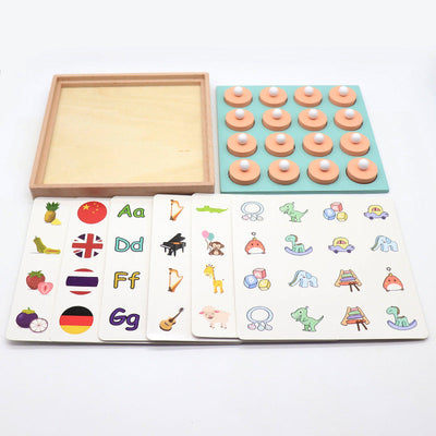 Wooden Memory Chess Game - 3D Educational Puzzle for Kids & Family