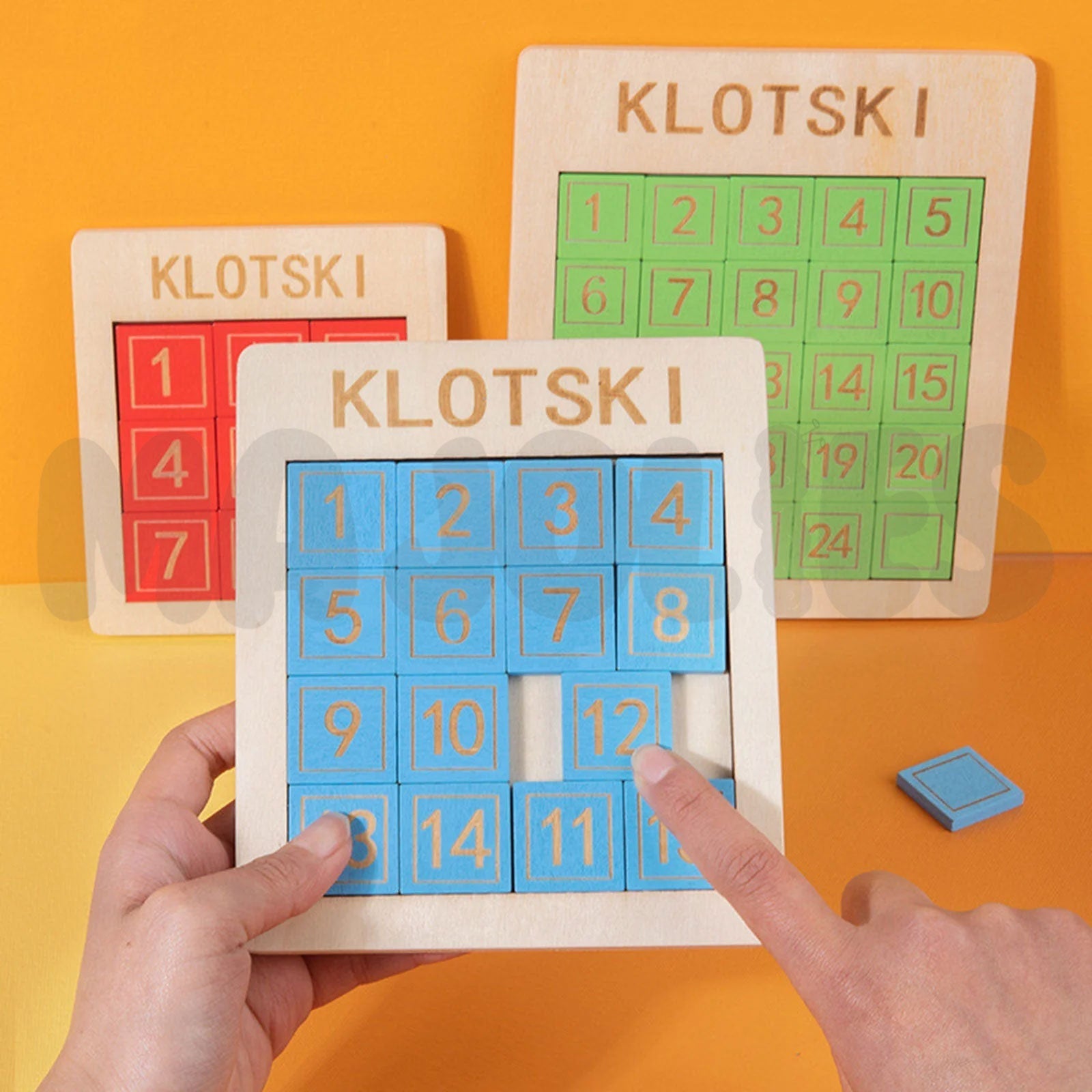 Rompecabezas Klotski de números deslizantes