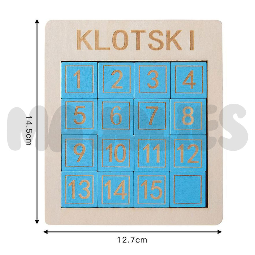 Rompecabezas Klotski de números deslizantes