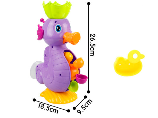 Fidtoy Juguete de Baño con Caballito de Mar, Ducha, Juguete Sensorial de Agua Montessori para Bañera, para Niños Pequeños