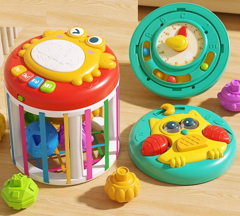 Juguete cilíndrico apilable con forma de tambor de mano - 521