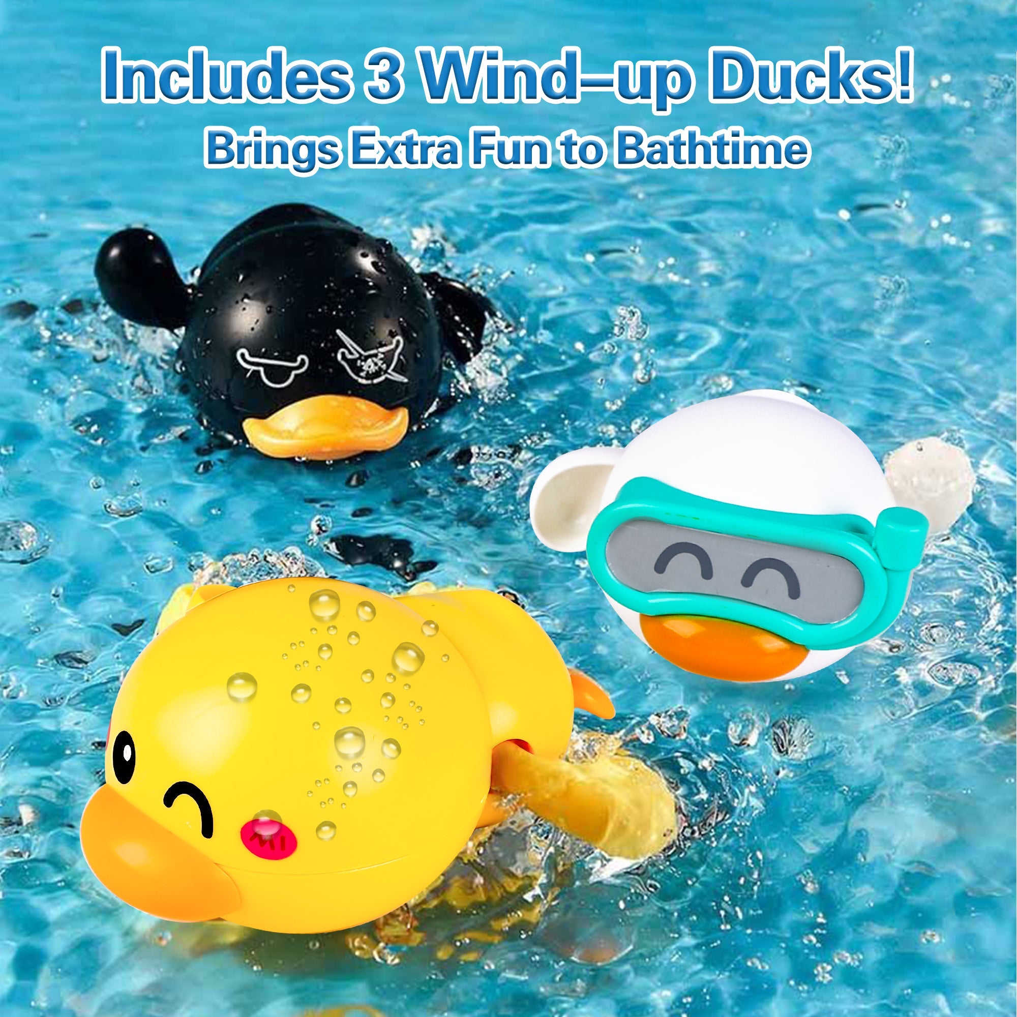Ensemble de jouets de bain Fidtoy Duck avec canards pulvérisateurs et pommes de douche