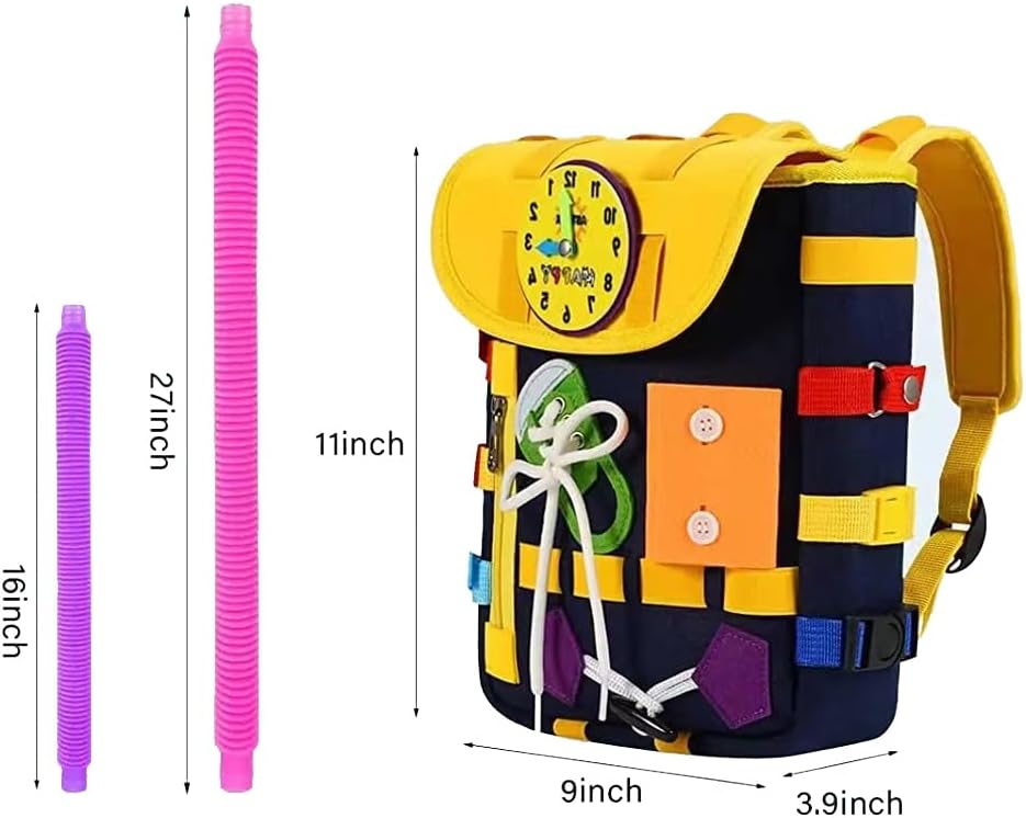 Kit d'apprentissage pour tout-petit avec sac à dos tubes Pop - 926