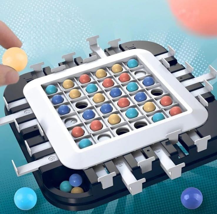 Fidtoy Stay Alive Survival Chess Track Board Game for Kids Ages 5+, Plastic Rainbow Strategy Board Game with Two-Player Duel and Family Tabletop Play