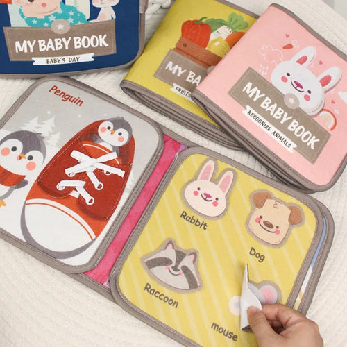 Montessori Sensory Cloth Book for Babies – Soft Interactive Learning Toy for Early Development