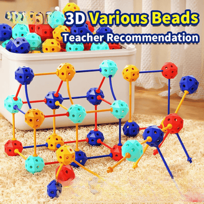 Connect Beads™ - Perles flexibles en PVC - Blocs de construction géométriques 3D