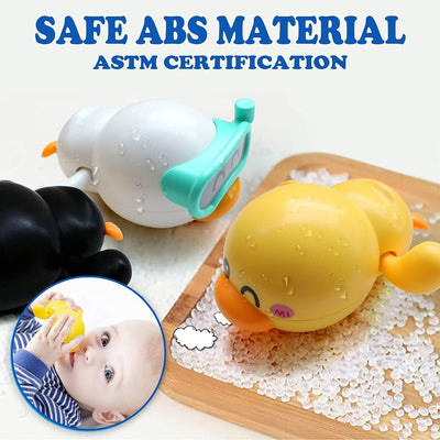 Jouets de bain Fidtoy Canard Nageur à Remonter – Lot de 3 pour le Bain des Tout-petits