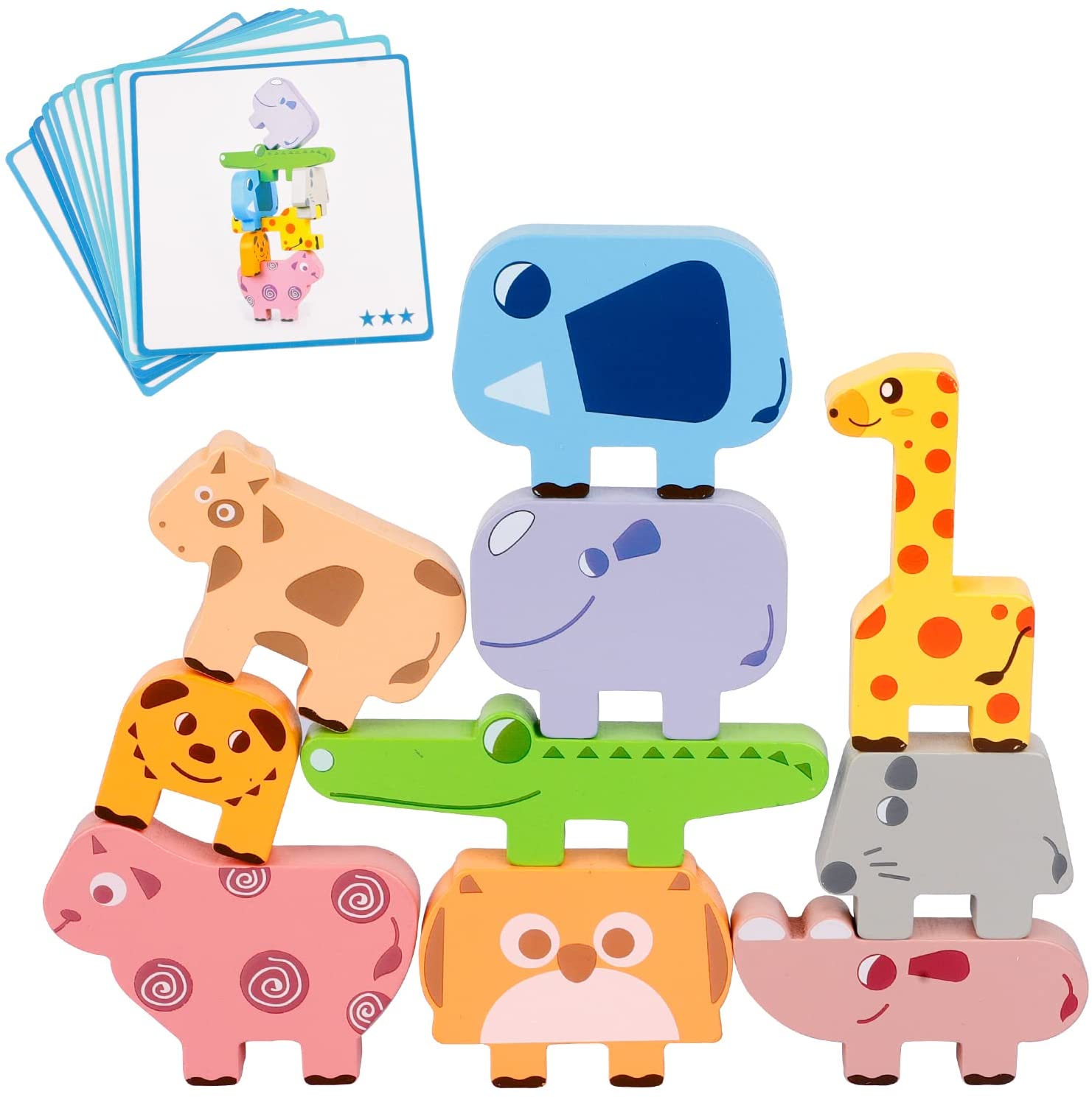 Animal Stacking™ - Verbetert het herkenningsvermogen - Stapelspel