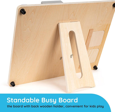 Tablero de actividades de madera Montessori 20 en 1 Fidtoy para niños pequeños