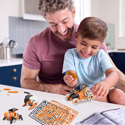 Fidtoy Kit Robot Solaire 7 en 1 STEM pour Enfants, Jouet de Construction Robotique Solaire DIY, Kit Scientifique d'Ingénierie sur les Énergies Renouvelables, Âge 8+