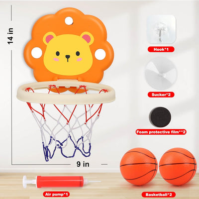 Juego de baloncesto divertido León para niños - 024