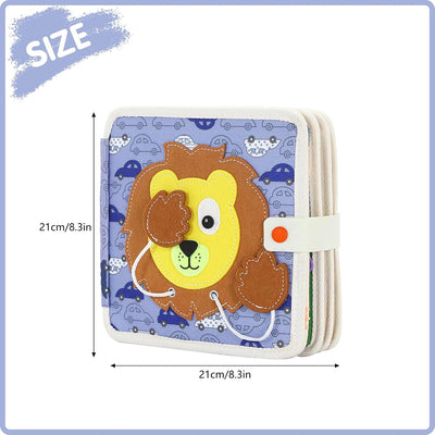 Activity Book, Generic Felt Book Children from 3 Years, Felt Book Montessori from 3 Years, Busy Book from 3 Years, Motor Skills Game for Travel, Preschool Children Learning Sensory Toy Busy Book