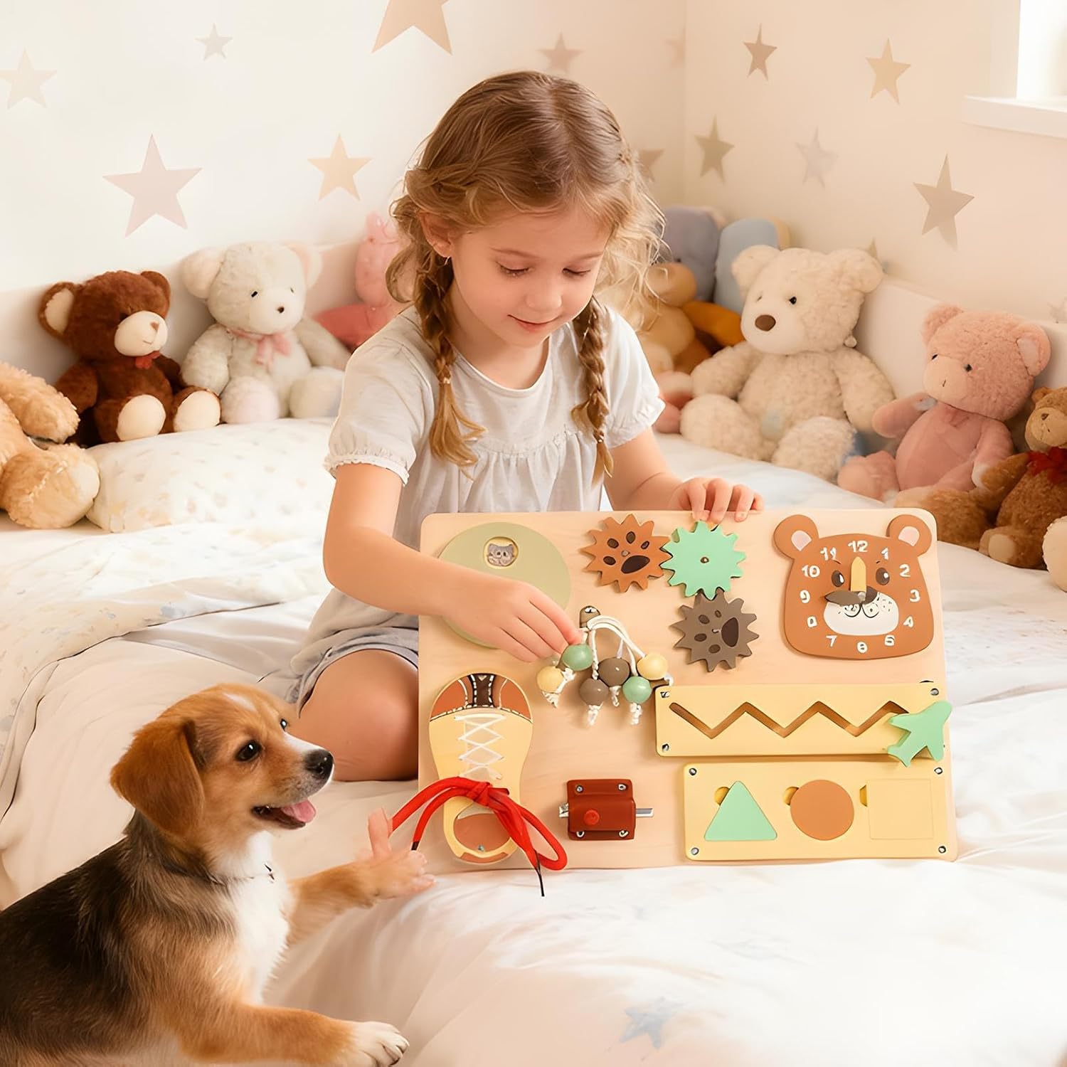 Bohany d'activités - Jouet éducatif de ,Jouets de développement pour enfants,pour les enfants d'âge préscolaire, la maternelle, la salle de classe, l'éducation à domicile et les éducateurs.