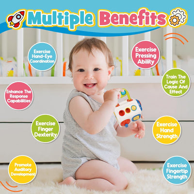 Fidtoy 10-in-1 Activity Cube Montessori Sensory Toy