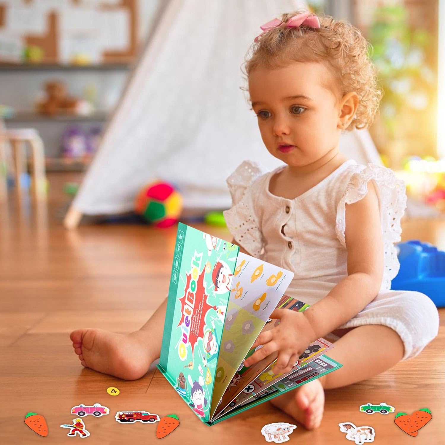Viagens génériques Autocollant Livre Enfant - Occupation Enfant amovible - activités d'apprentissage préscolaire pour les enfants afin de développer les compétences d'apprentissage, jouets