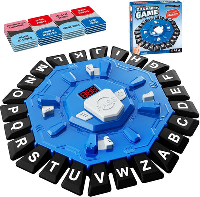 Jeu de société de mots rapide Fidtoy pour enfants et adultes, jeu de lettres de catégorie de 10 secondes avec minuteur LCD, jeu de fête de vocabulaire familial pour 2 à 8 joueurs