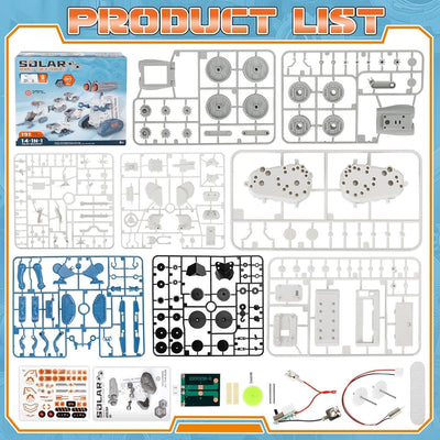 Kit de robótica de energía solar 14 modelos en 1 - 707