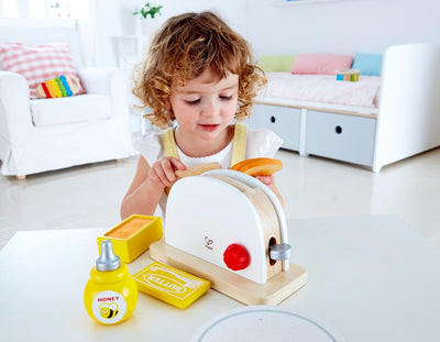 Fidtoy Tostadora de Madera de Juguete para Cocina de Juego de Imitación