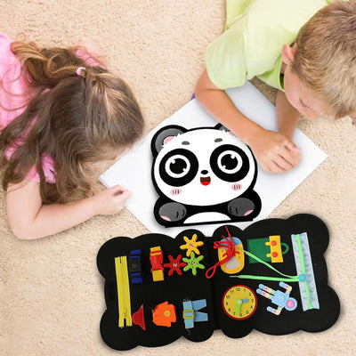 Imtrub Fieltro Panda,Bonito Juguete Cuentos Fieltro Pandas | El Aula Preescolar Debe Tener un educación temprana Aprendizaje Fieltro