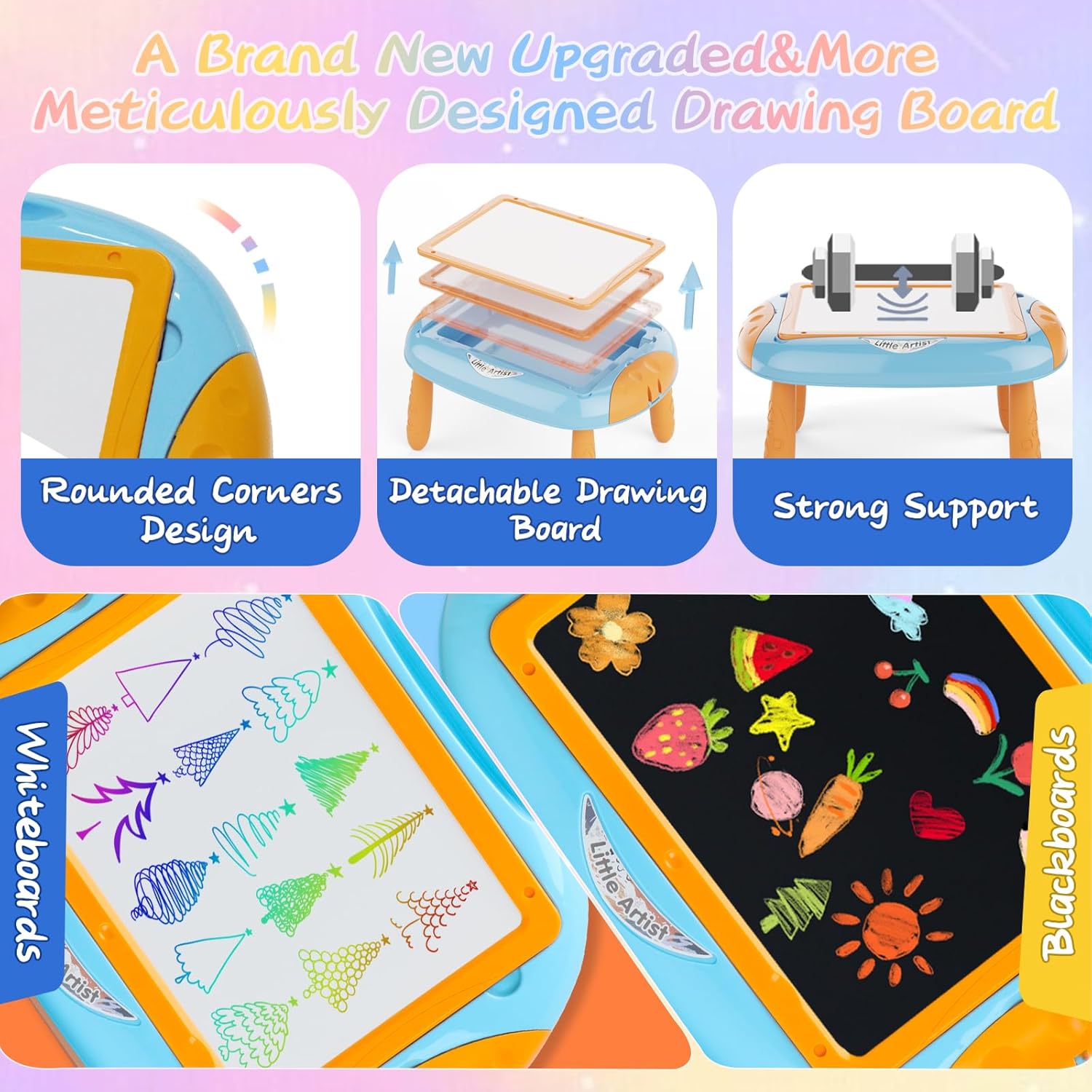 Fidtoy Double-Sided Toddler Learning Table