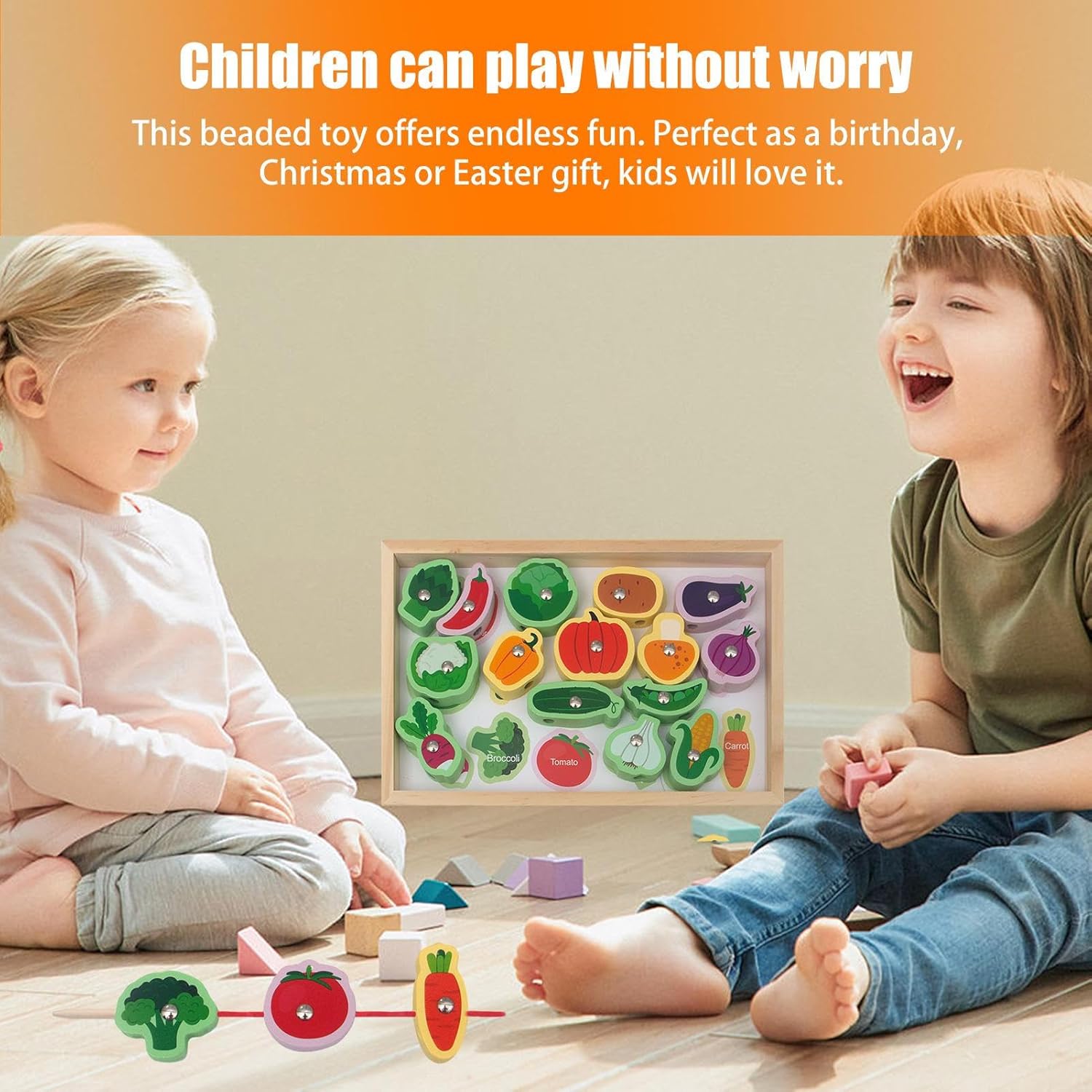 PHASZ Jeu de cannes magnétiques, Jeu de pêche pour tout-petits 2 en 1, Sûr et inoffensif, Kit de pêche, Cadeau de Noël, Pâques, Anniversaire pour garçons et filles