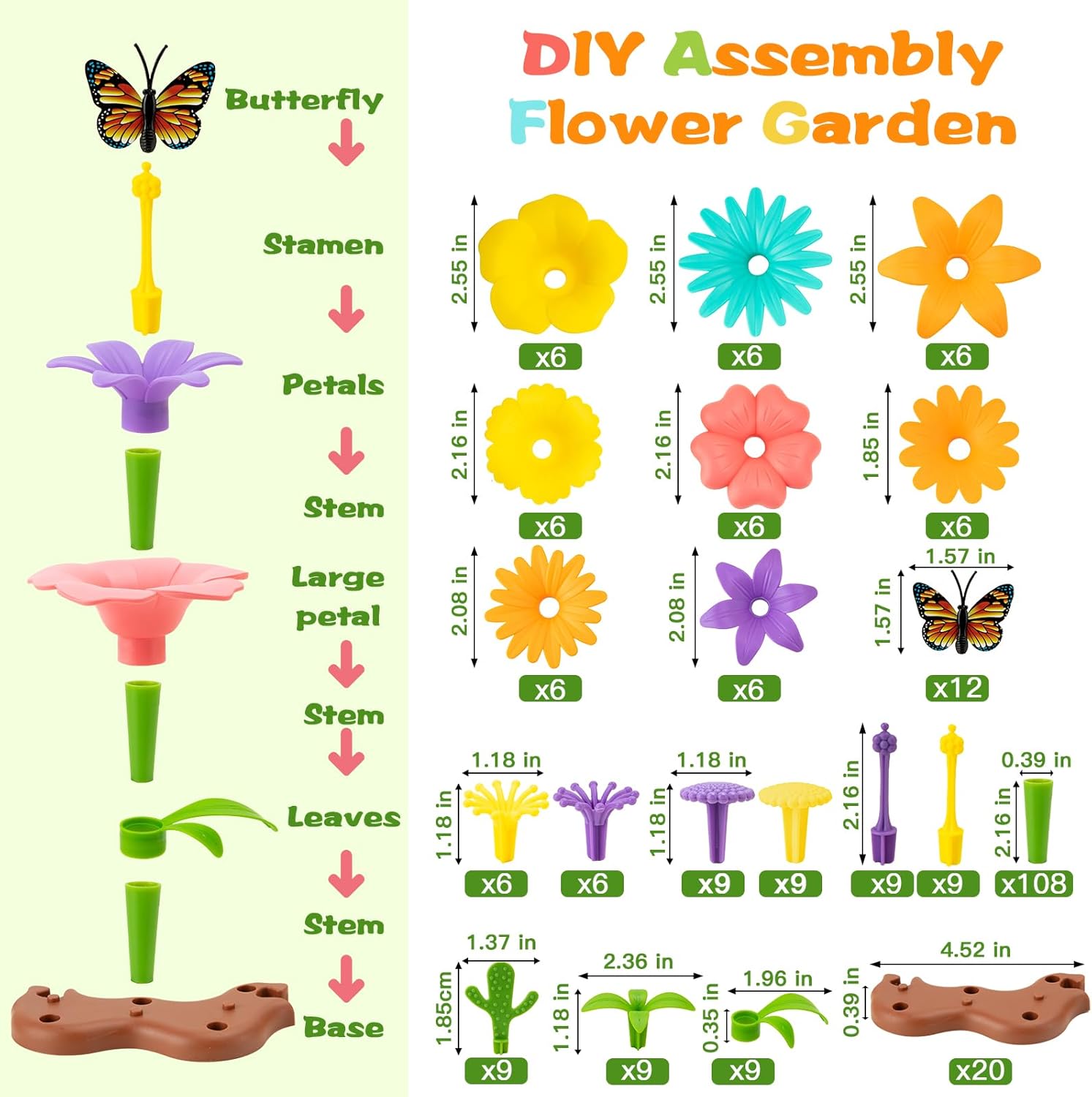 Juego de Construcción Jardín de Flores