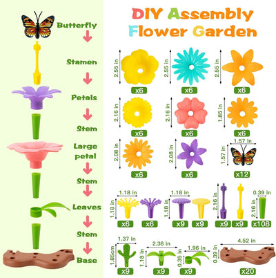 Juego de Construcción Jardín de Flores